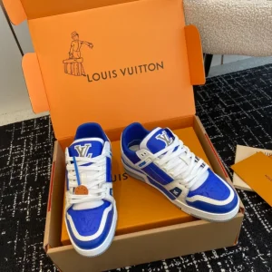 Louis Vuitton Trainer Sneaker In Gaston Blue - LS233